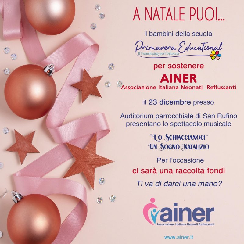 A Natale puoi… Sostenere AINER!!